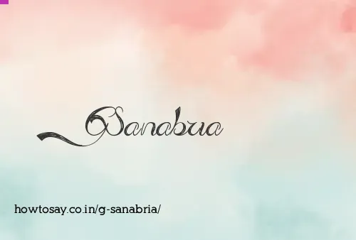 G Sanabria