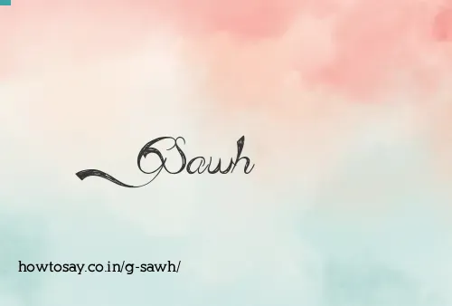 G Sawh