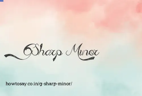 G Sharp Minor