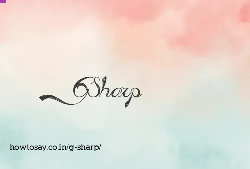 G Sharp