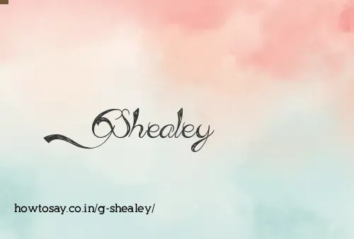 G Shealey