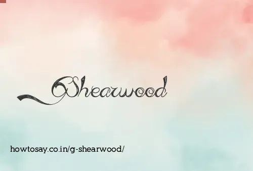 G Shearwood
