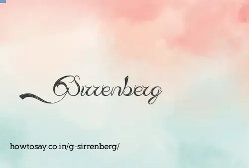 G Sirrenberg