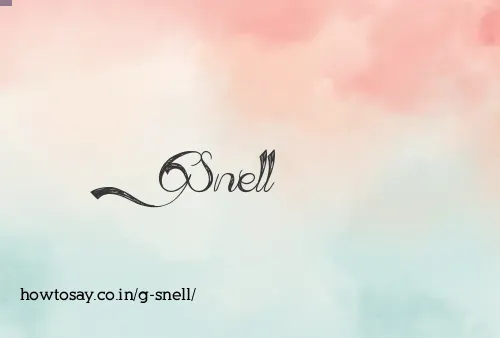 G Snell