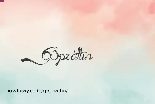 G Spratlin