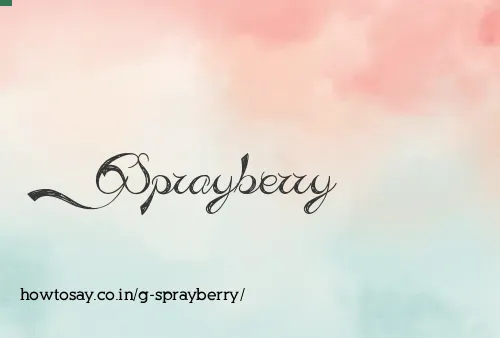 G Sprayberry
