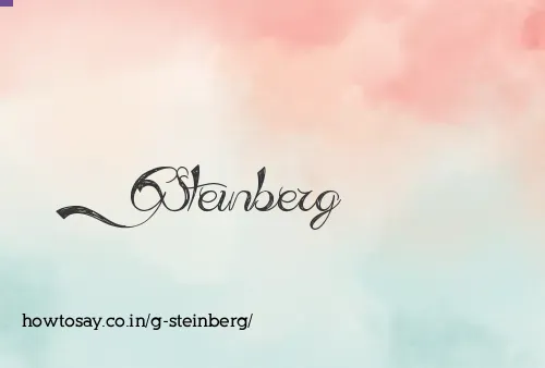 G Steinberg