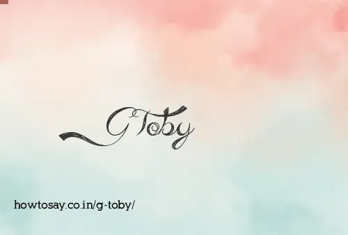G Toby