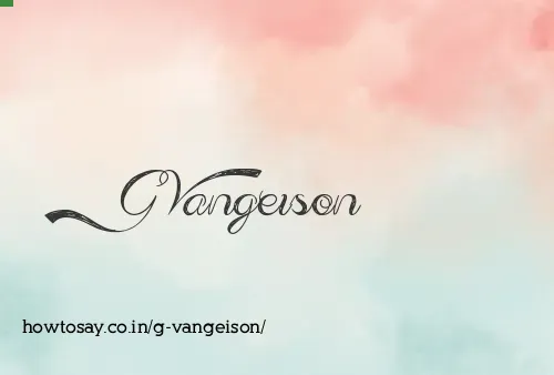 G Vangeison