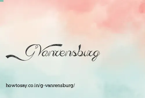 G Vanrensburg