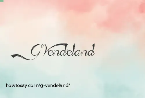 G Vendeland
