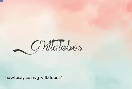 G Villalobos