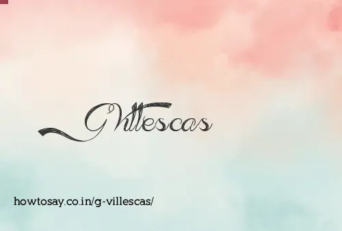 G Villescas