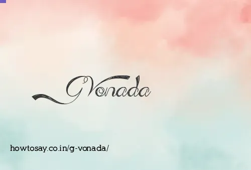 G Vonada