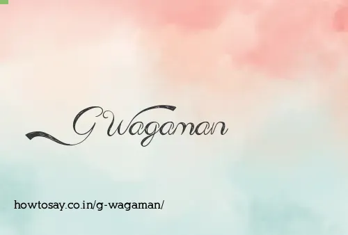 G Wagaman