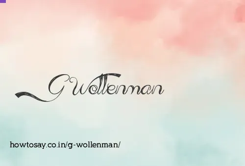 G Wollenman