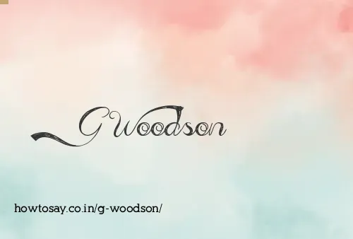 G Woodson