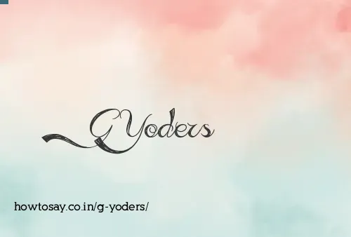 G Yoders