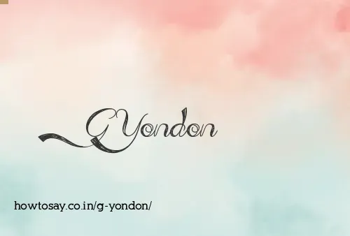 G Yondon