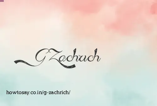 G Zachrich