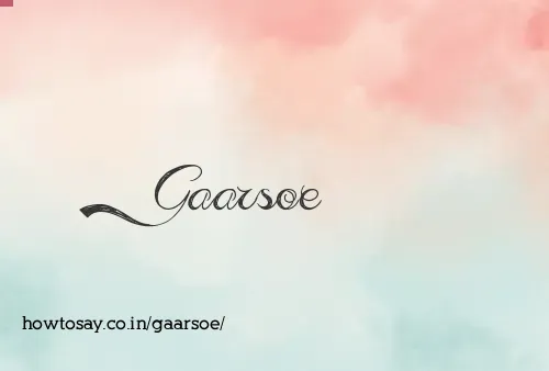 Gaarsoe