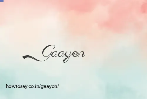 Gaayon