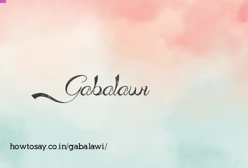 Gabalawi