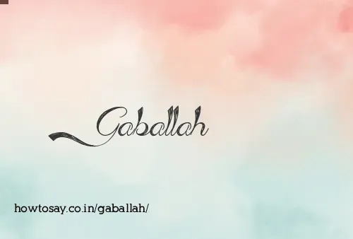 Gaballah