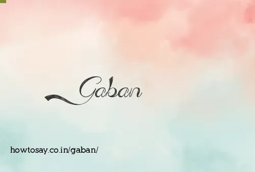 Gaban