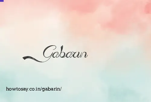 Gabarin