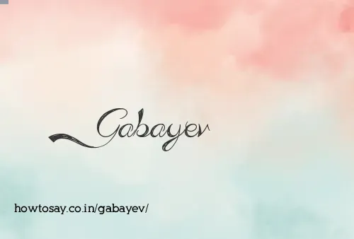 Gabayev