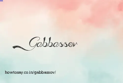 Gabbassov