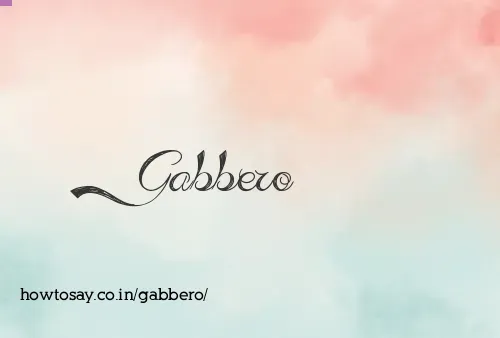 Gabbero