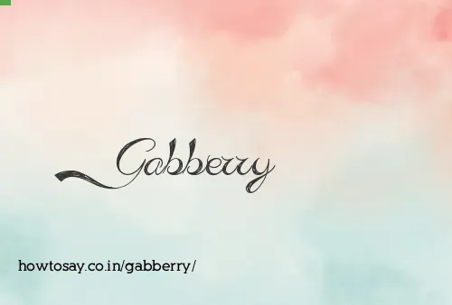 Gabberry