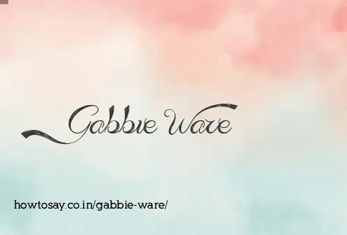 Gabbie Ware