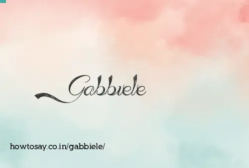 Gabbiele