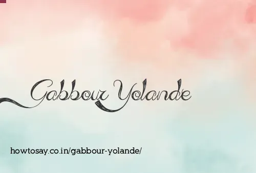 Gabbour Yolande