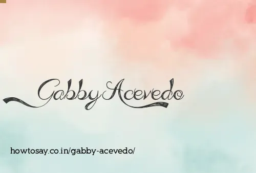 Gabby Acevedo