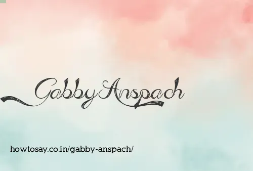 Gabby Anspach