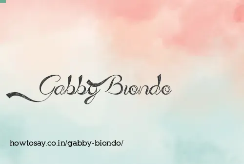 Gabby Biondo