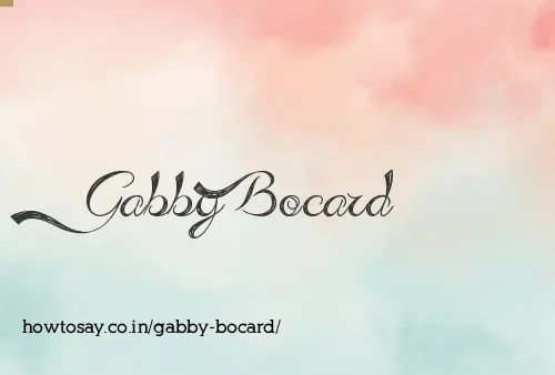 Gabby Bocard