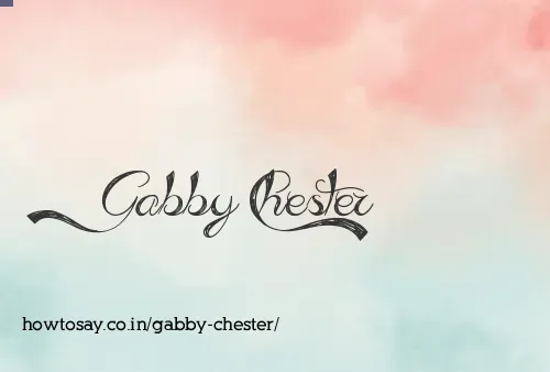 Gabby Chester