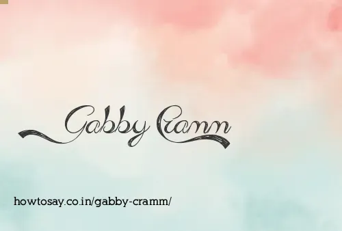 Gabby Cramm