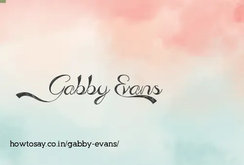 Gabby Evans