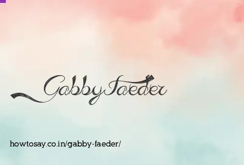 Gabby Faeder