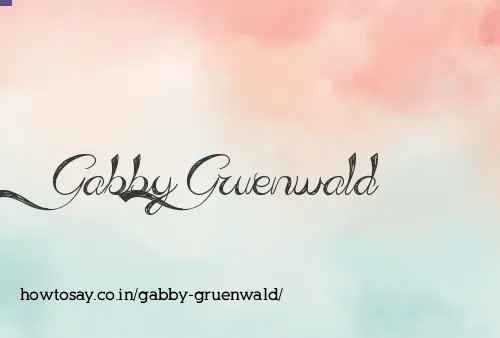Gabby Gruenwald