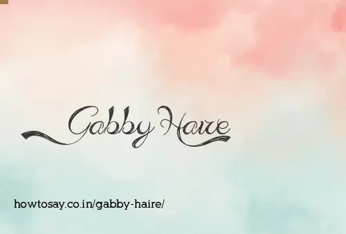 Gabby Haire
