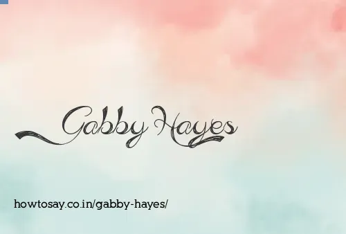 Gabby Hayes