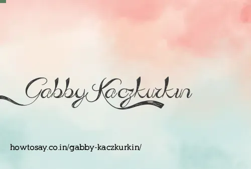 Gabby Kaczkurkin