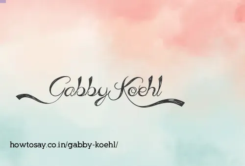 Gabby Koehl